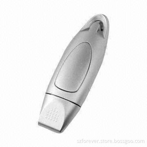 Metal Flash Disk with 1 to 64GB Flash Memory Capacity and Logo Printed Free